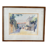 Painting: watercolor - Mediterranean landscape