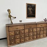Old trade furniture with oak drawers XL format