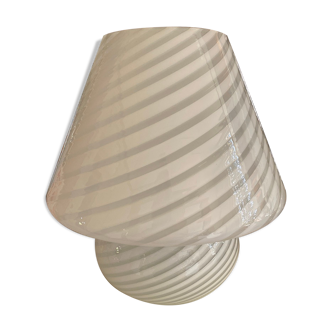 Lampe champignon verre de Murano 1970