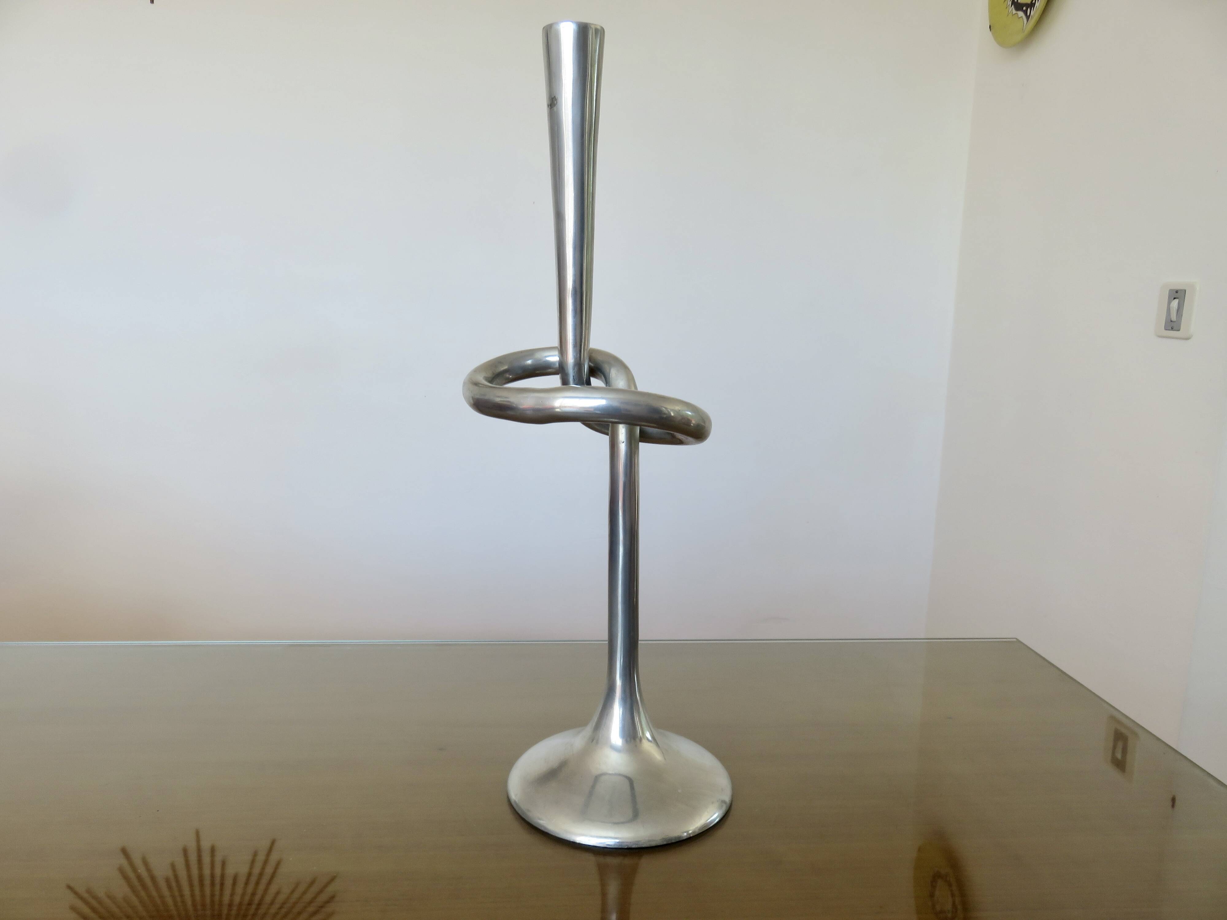 XXL candle holder by "Kare Design", cast aluminum, 1980s