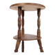Table d'appoint/fleur - pin - pieds tournés - à deux niveaux - années 1880