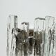 Wall sconce ice glass and metal by J.T. Kalmar for Kalmar, 60s