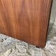 Vintage enfilade 1960-1980's blond walnut veneer handles brass