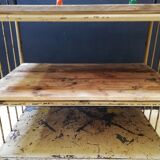 Industrial trolley, roulette shelf