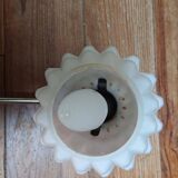 Vintage Orange Pressed Glass Desk Lamp, Lustry KP, Czechoslovakia