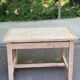 Renovated farmhouse table desk in oak, 110cm from the 1920s.