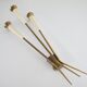 Mid-Century pair of large brass sconces attributable to Stilnovo. Italy 195
