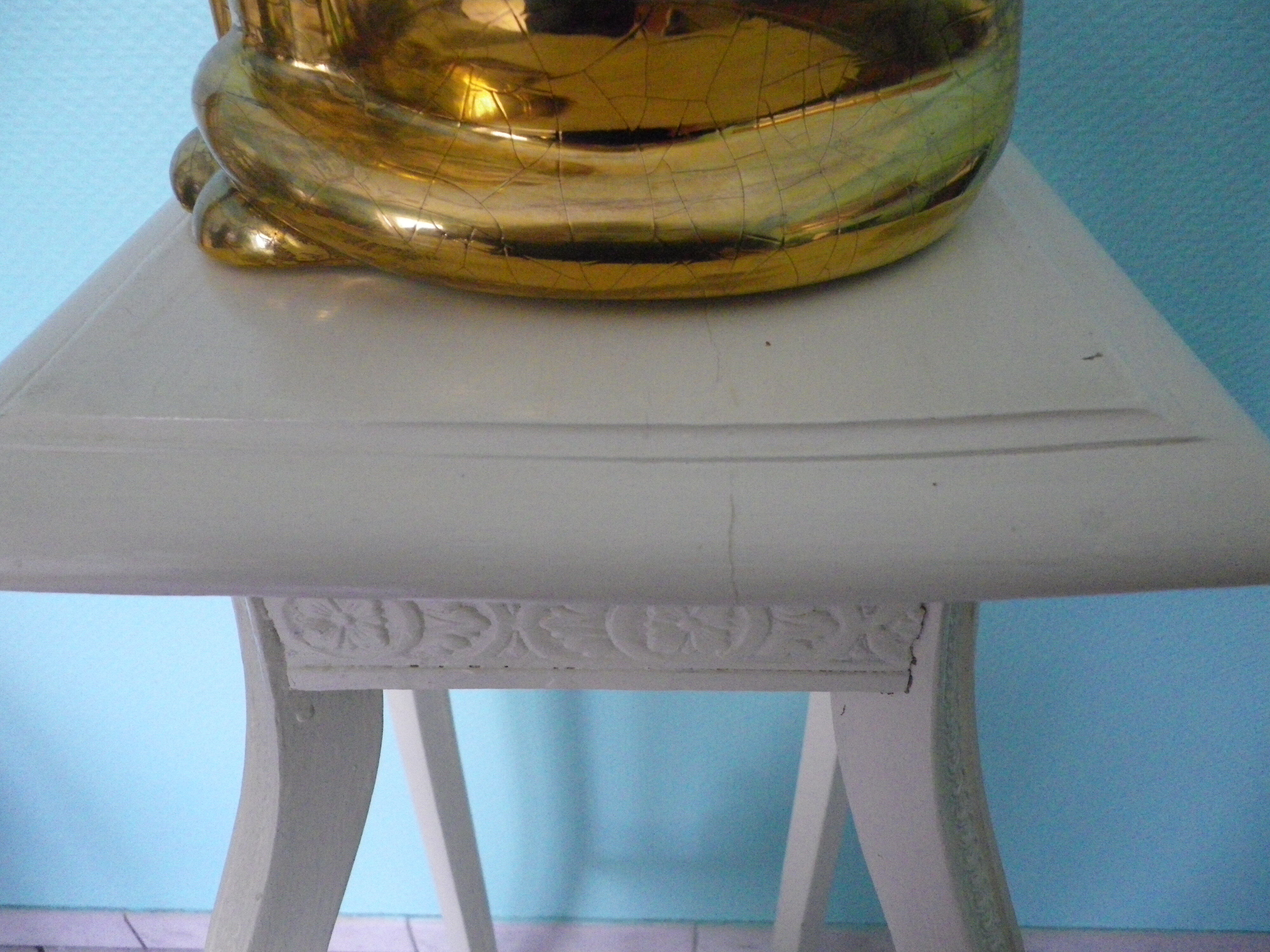 Wooden white side table 50/60