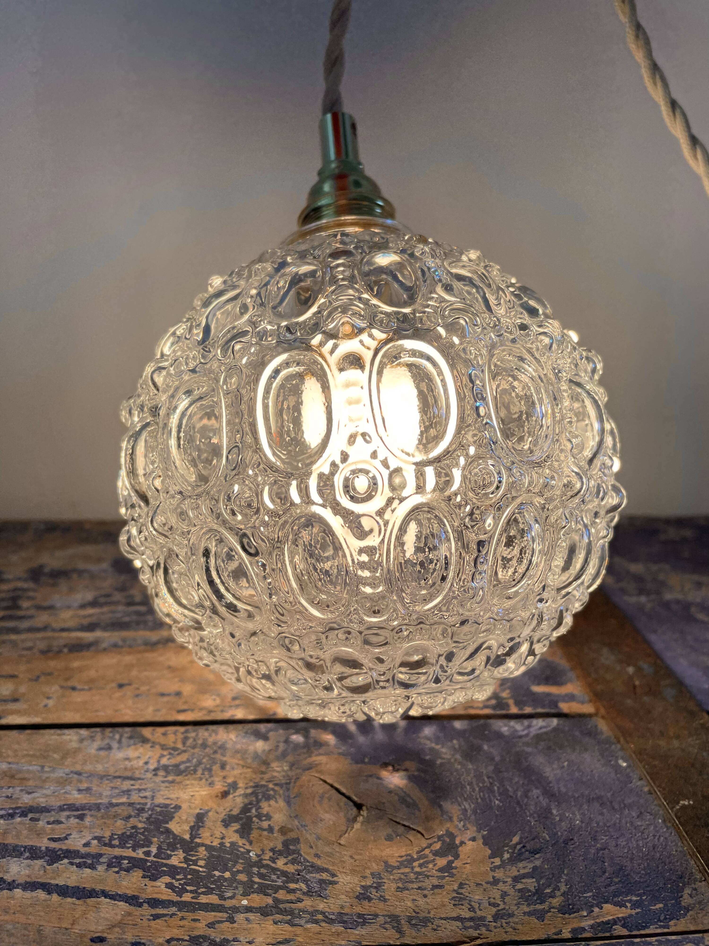 Set of two new electrified vintage globe walkers