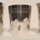 3 timpani cups in silver metal