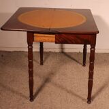 Table à jeux du 19° siècle en acajou