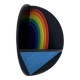 Rainbow Wall Sculpture by Lucio Del Pezzo, 1977