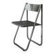 Chaise pliante Tamara en métal chromé et perforé d'Arrben, Italie 1980