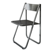 Chaise pliante Tamara en métal chromé et perforé d'Arrben, Italie 1980