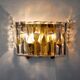 Kinkeldey wall lamp, 6 crystals, Germany, 1970