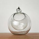 Mid-century glass hanging planter, 1960s