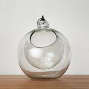 Mid-century glass hanging planter, 1960s