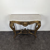 Console en bois doré époque Napoléon III