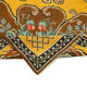 Hand-Knotted Vintage Bessarabian Brown Kilim 176 cm x 262 cm - 23401