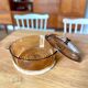 Vintage smoked glass casserole dish Corning France