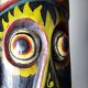 Large Balinese mask carved and hand-painted in wood, Indonesia, 1970s.