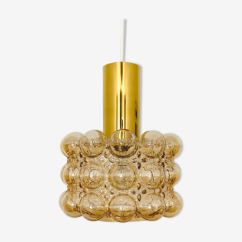 Bubble glass pendant lamp by Helena Tynell for Glashütte Limburg