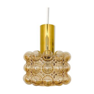 Bubble glass pendant lamp by Helena Tynell for Glashütte Limburg