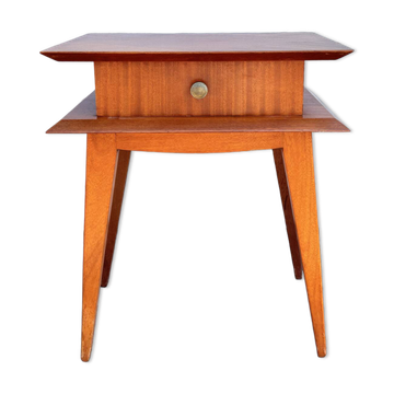 Vintage Scandinavian bedside table in wood – 1960s/70s