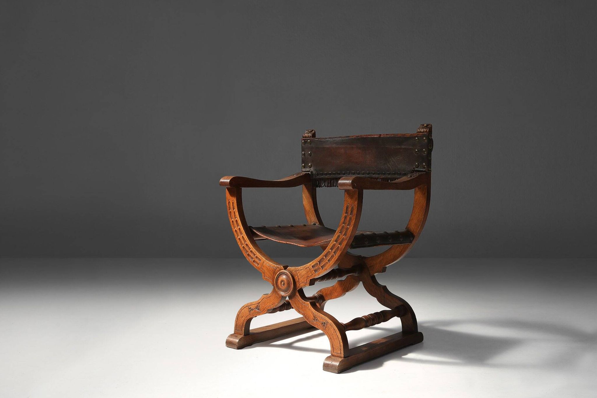 Antique Neo-Renaissance Throne Chair, France 1890s