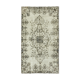 Handmade hi-low pile anatolian 1980s 159 cm x 278 cm grey rug