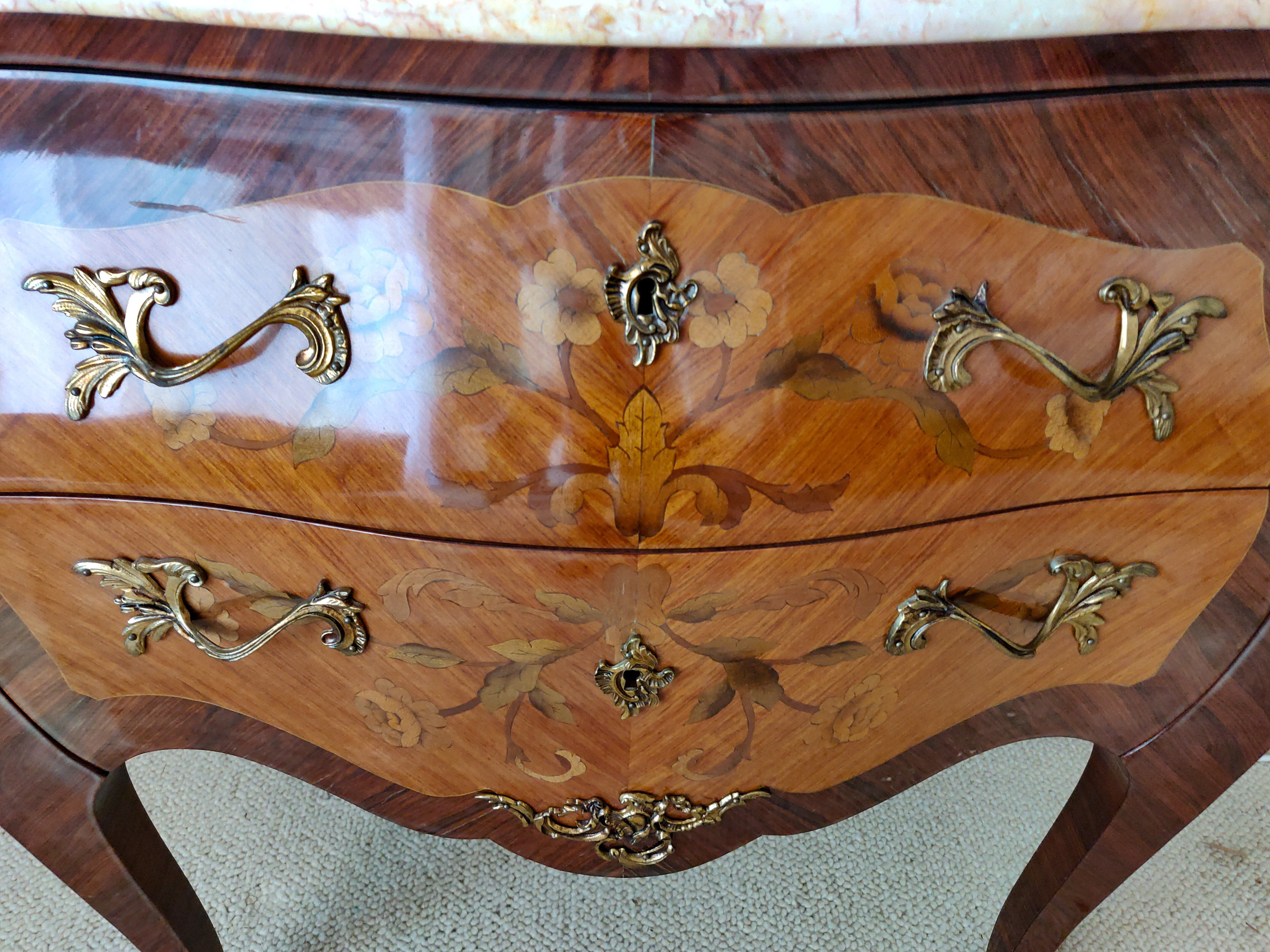 Commode Louis XVI 2 tiroirs 78cm