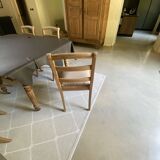 Chaises Louis Philippe barrettes pieds sabres