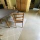 Chaises Louis Philippe barrettes pieds sabres