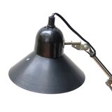 Black articulated desk lamp Aluminor, 60s