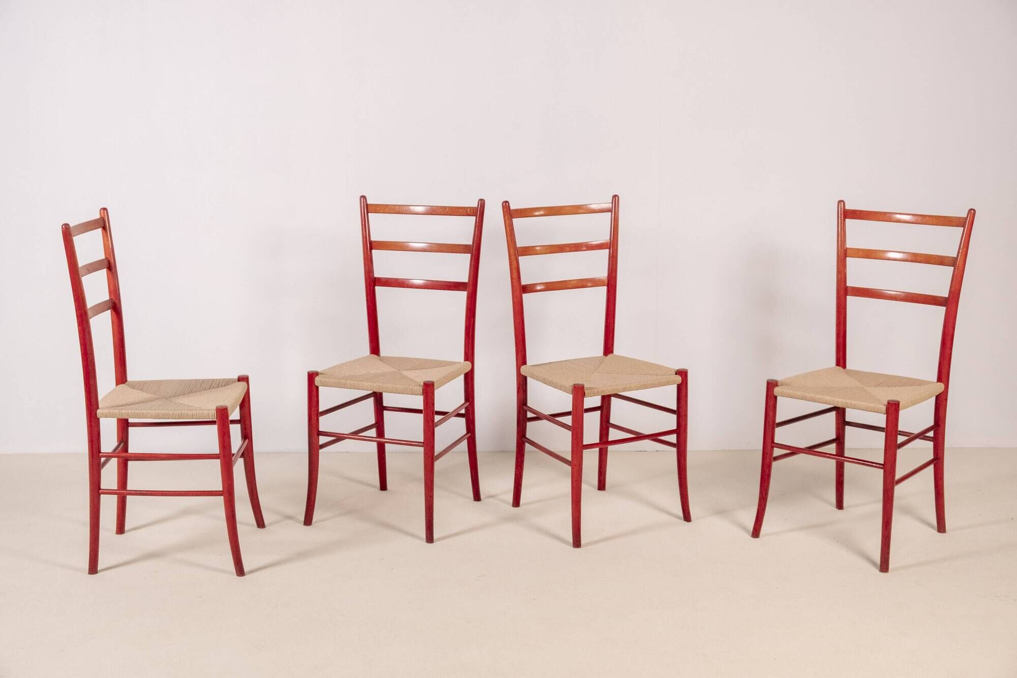 4 chaises de salle à manger Chiavari Spinetto, années 1970, Italie