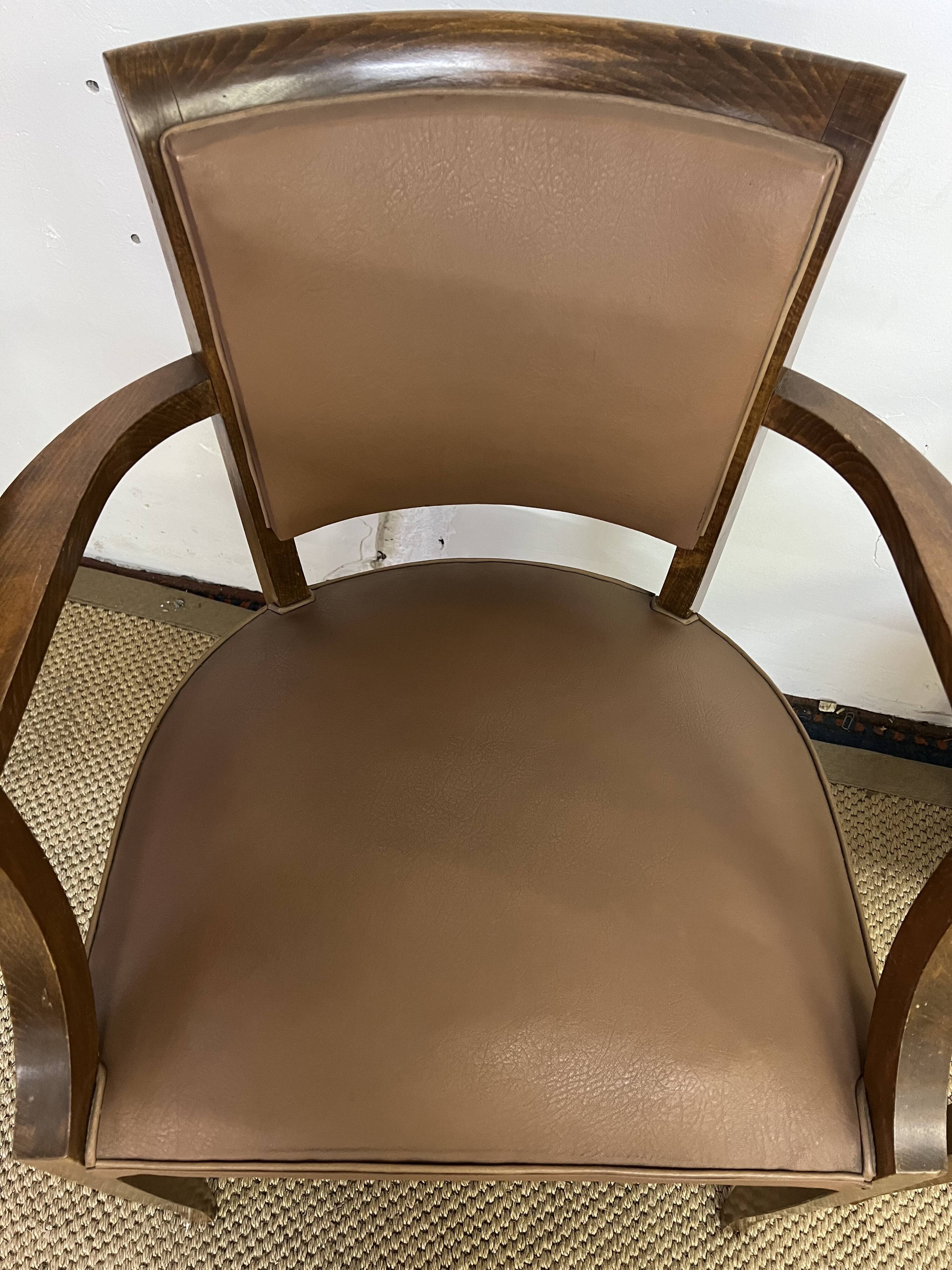 Pair of vintage bridge armchairs