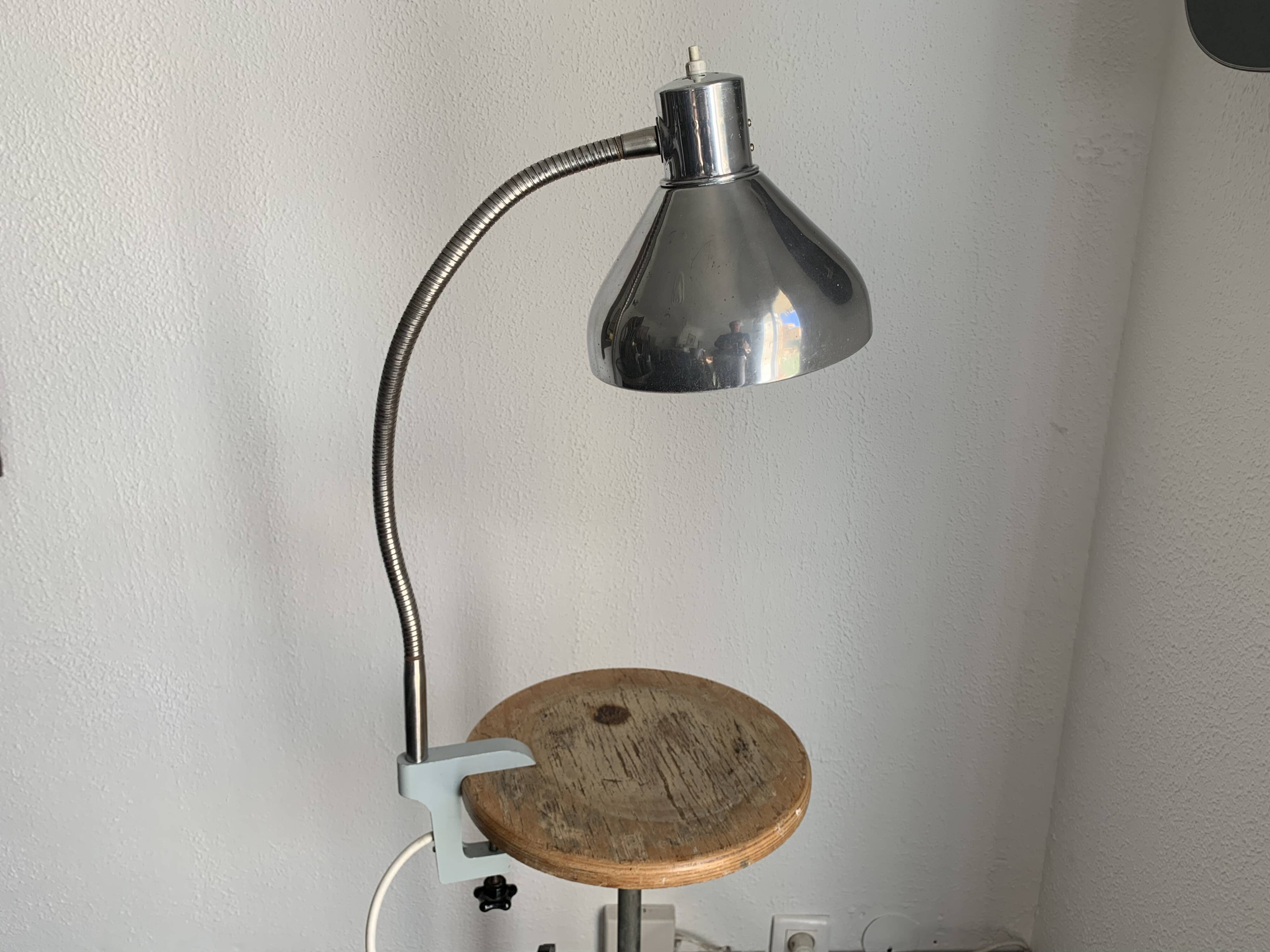 Vintage 1950s industrial factory lamp Jumo GS3, almost new - 60 cm