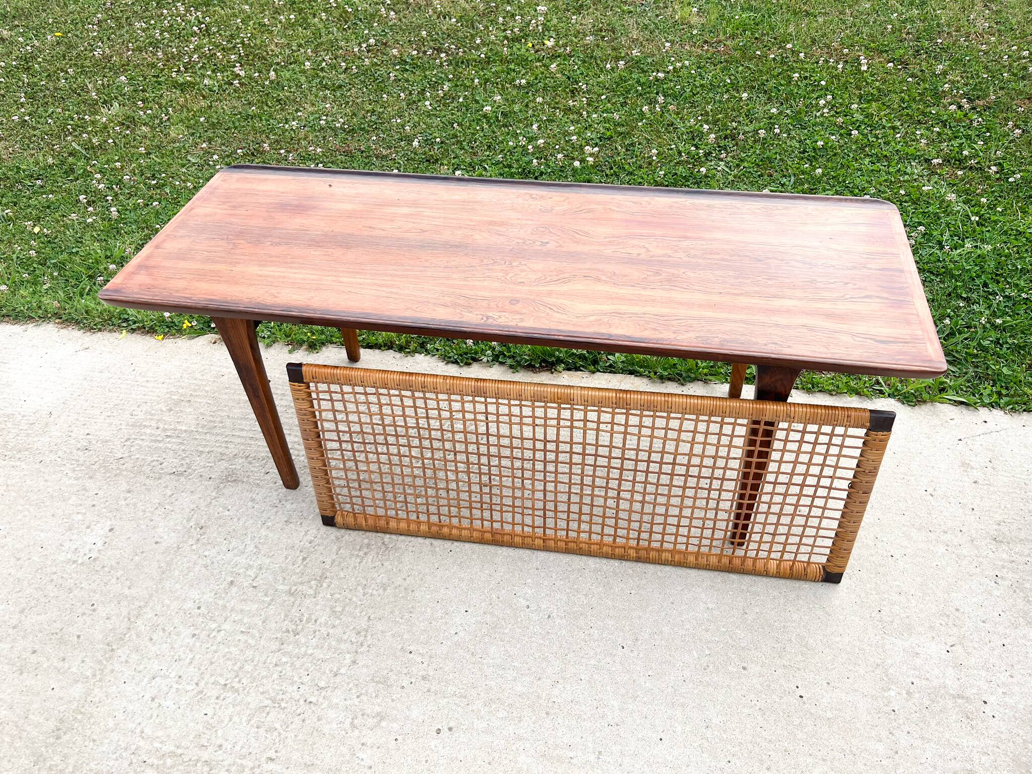 Table basse scandinave en palissandre , circa 1950:60'