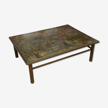 Philip &kelvin laverne table en bronze 1960' zodiac