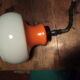 Suspension monte et baisse opaline 70's