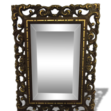 Beveled bronze mirror