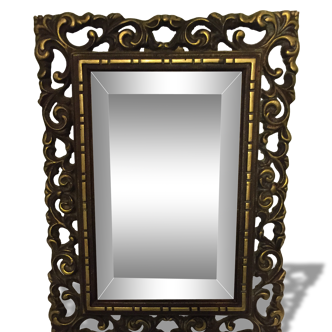 Miroir en bronze biseauté