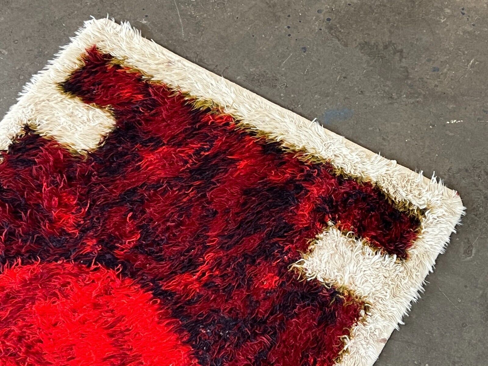 60s 70s rug carpet by Hojer Eksport Denmark