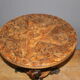 Brutalist pedestal table in vine around 1950