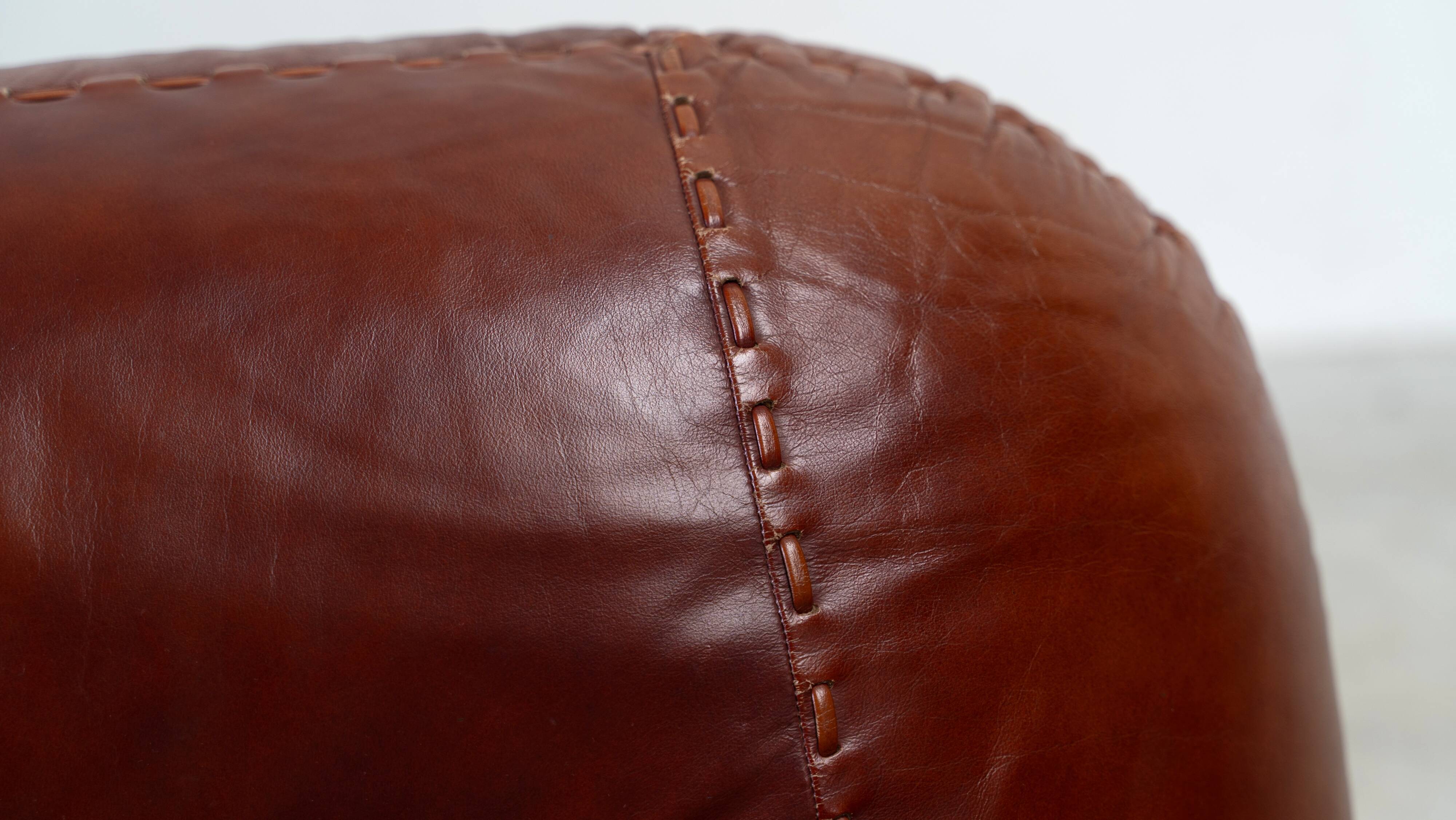 Ensemble de deux fauteuils lounge en cuir Sapporo par Mobil Girgi