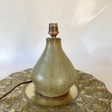Ceramic lamp, 2M fabric cable, cotton lampshade