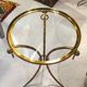 Maison Jansen style bronze bamboo pedestal table