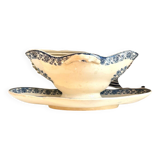 Gien ironware sauce boat, "Arabesques" service