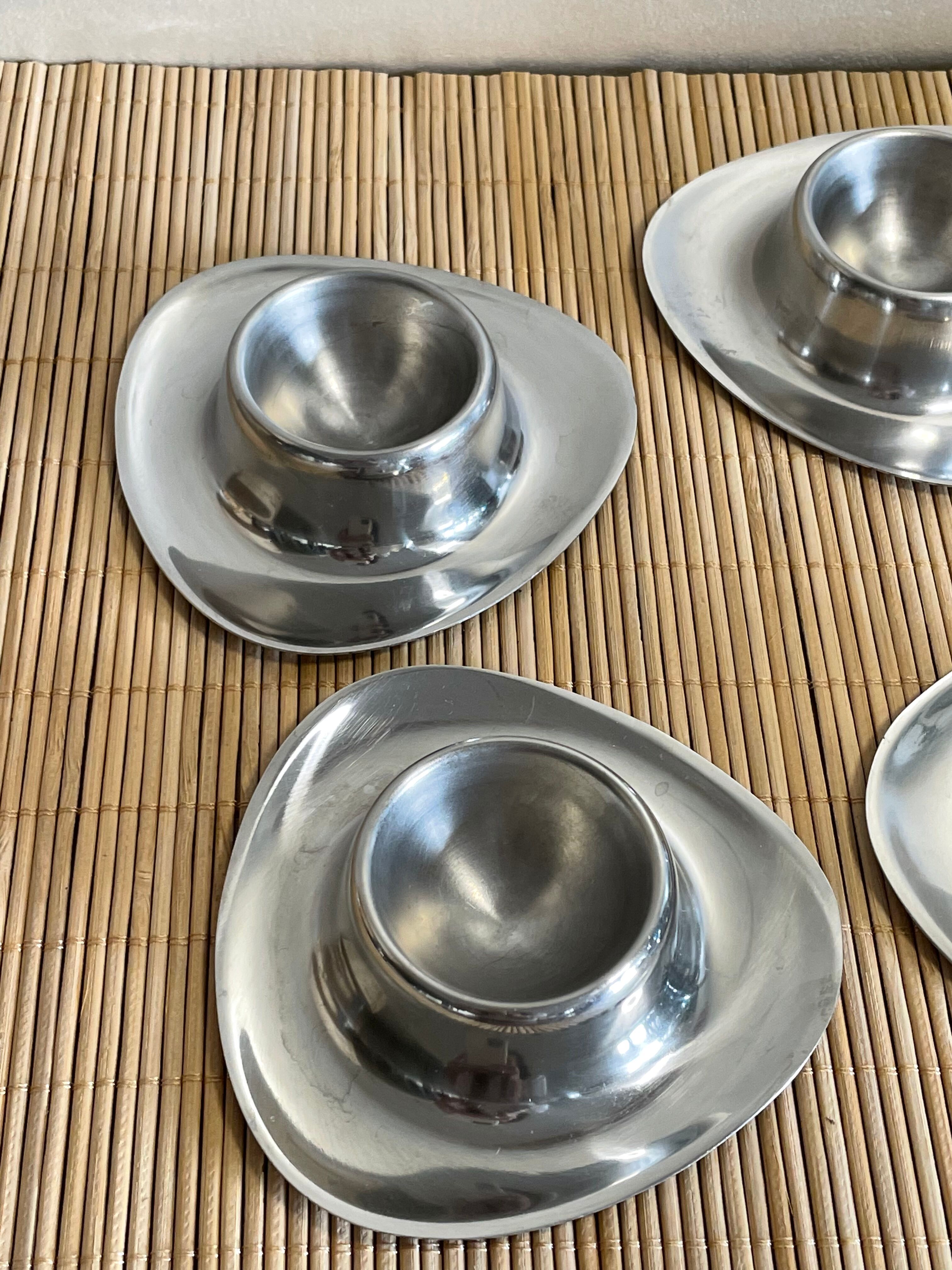 6 stainless steel shells