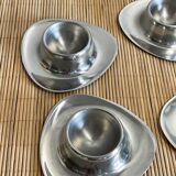 6 coquetiers en inox